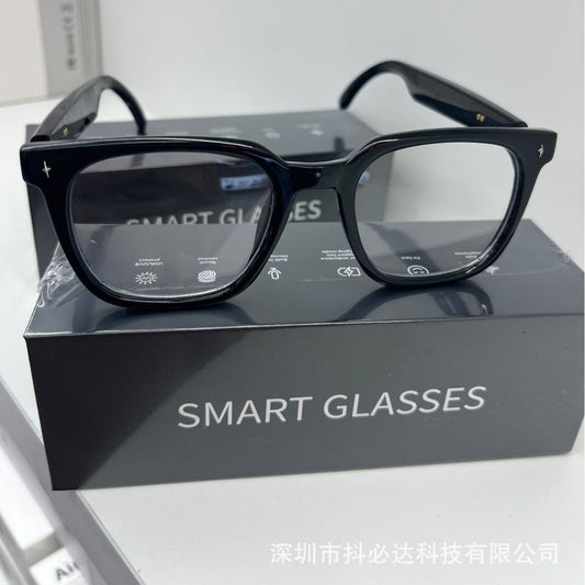 Cross-border Smart Glasses Unisex Bluetooth Sports Sunglasses Listening to Music Calling Headphones Transparent Replacement Lenses1009