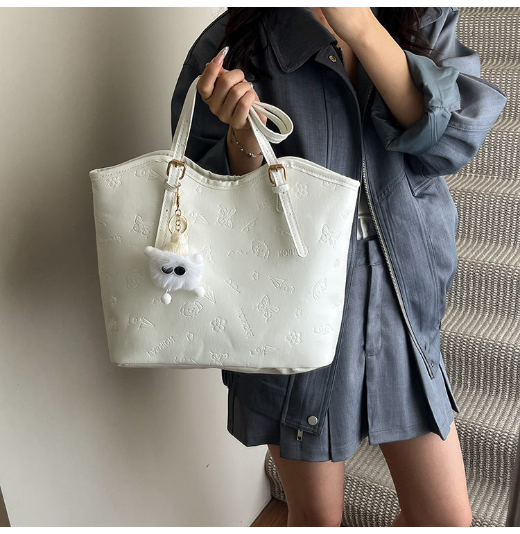 Women's High-Grade Bag2025Spring Birthday Gift Puppy Tote Bag Large Capacity Women's Bag Commuting Crossbody Bag