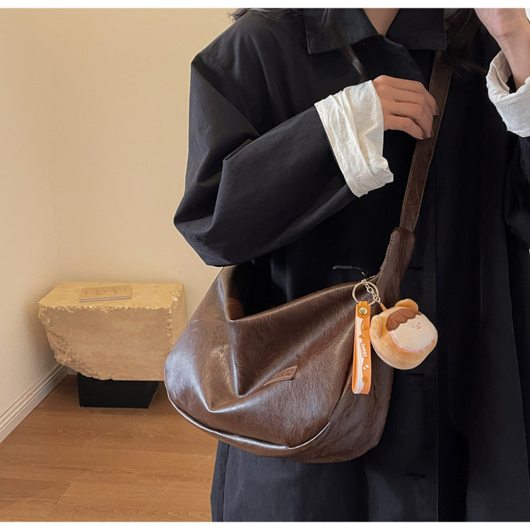 Niche Underarm Bag for Women2024New Autumn and Winter Fashion Retro Dumpling Bag High-end Versatile Shoulder Crossbody Bag