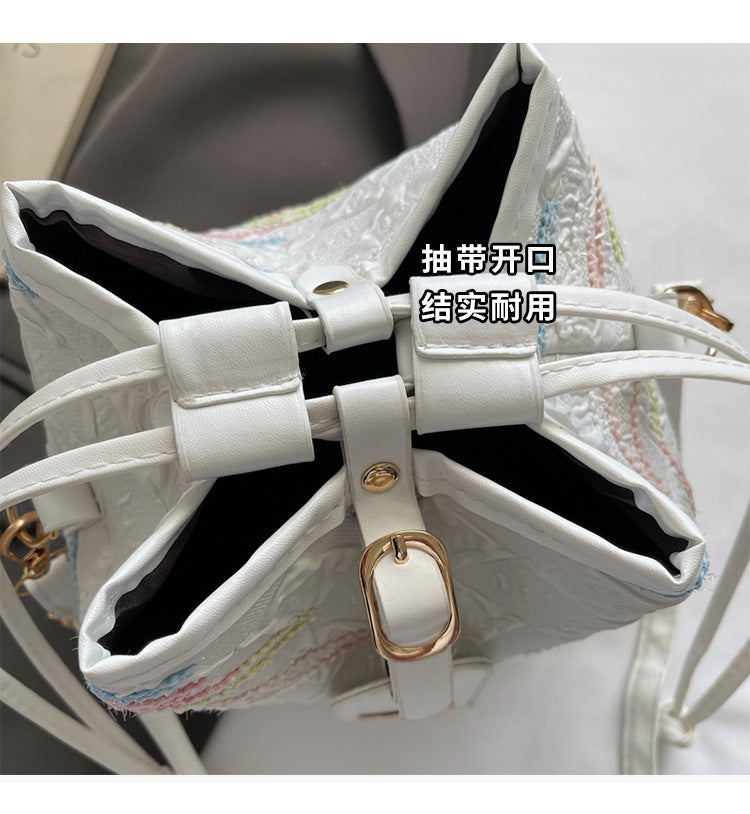 Drawstring Bucket Bag for Women New Style2025High-end Niche Super Popular Single Shoulder Bag Autumn Winter Versatile Crossbody Bag