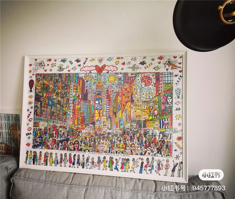 It is said that only20%People can put it together in one go And you? Times Square Puzzle1000Piece0.9kg