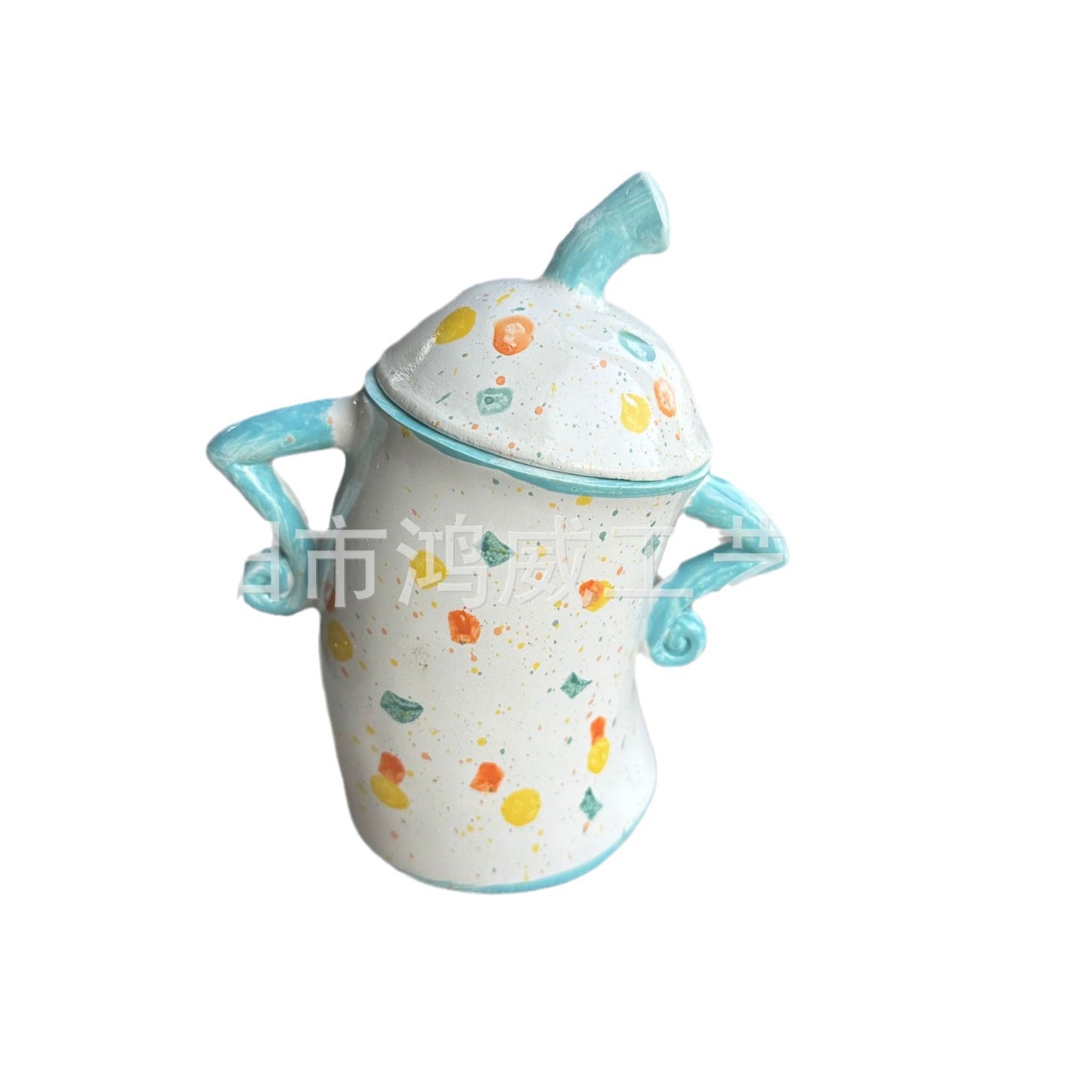 Cross-Border Jars full of attitude Resin Crafts with Attitude: Fork-Waist Jar, Independent Standing Jar
