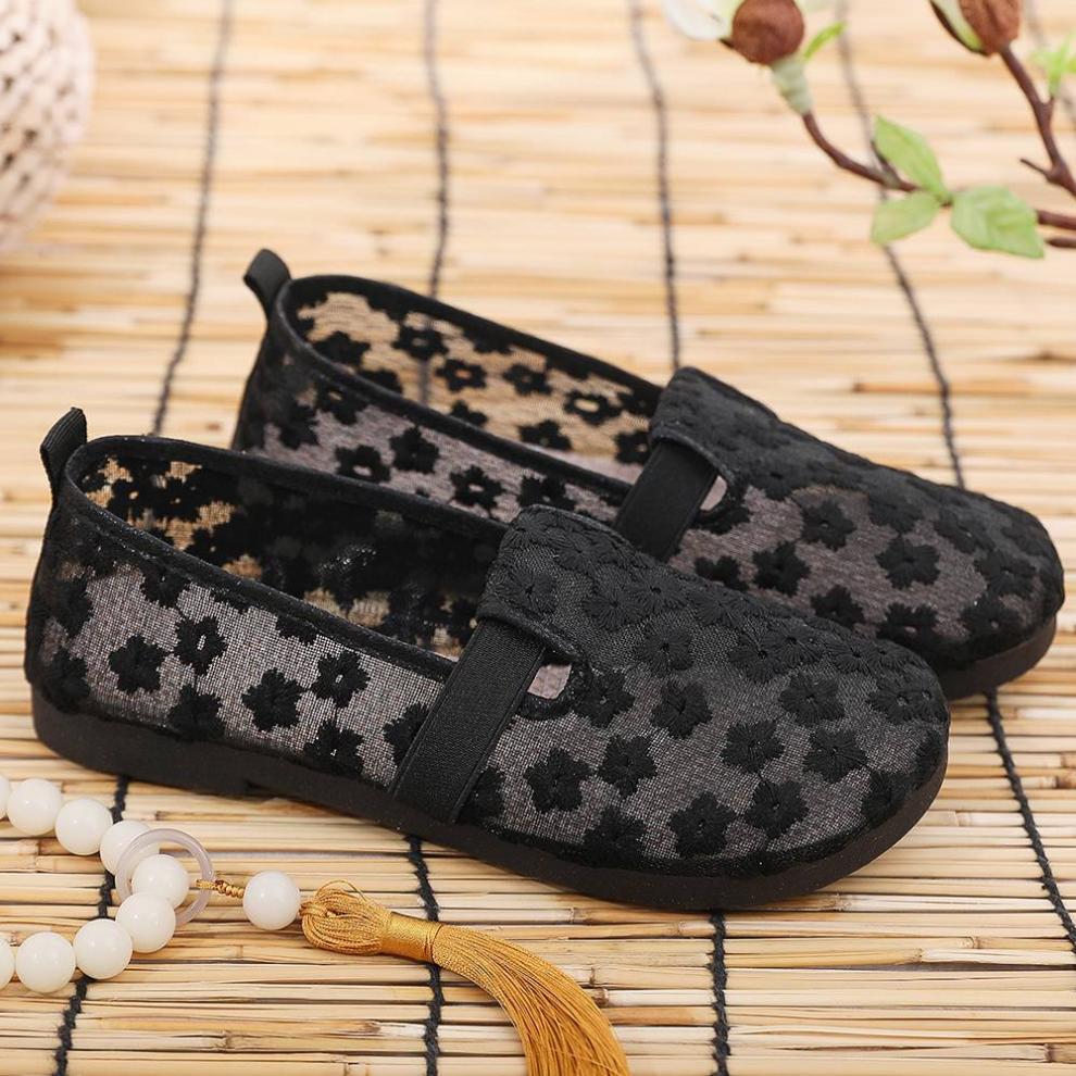 Summer New Beijing Cloth Shoes High-Quality Hot-Selling Comfortable Women's Shoes Thin Breathable Non-Suffocating Flat Soft Sole Shoes