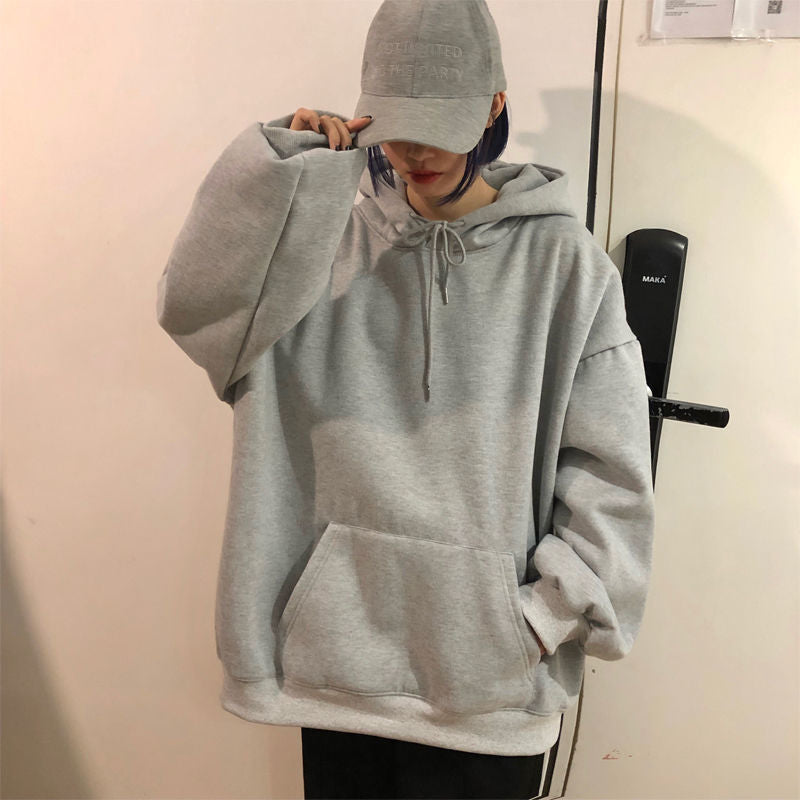 Fashionable Versatile Hooded Sweatshirt for Men Autumn Wear2024New Loose Fleece-Lined Versatile Casual Cardigan Couple Jacket