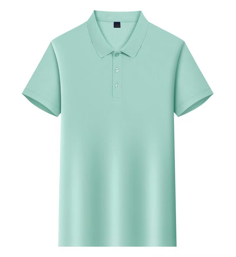 Short Sleeve polo Men's Summer Workwear Turn-down Collar Printed Work Shirt logo Patterned Advertising Shirt for Men polo Shirt