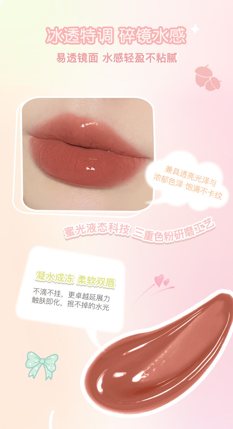 NOVO Little Mushroom Milk Jar Lip Mud Lip Jelly Velvet Matte Waterproof Lipstick Not Easy To Fade Non-stick Cup Lipstick Makeup