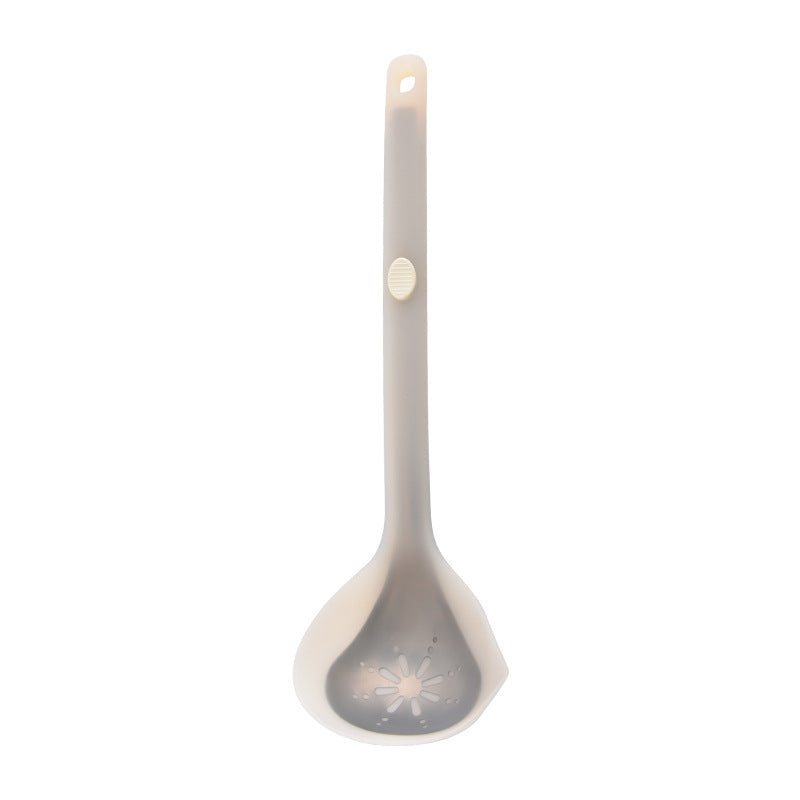New Style Steel-Clad Silicone Spatula Semi-Transparent Silicone Chinese Spatula Household Kitchen Food-Grade Non-Stick Cooking Spatula