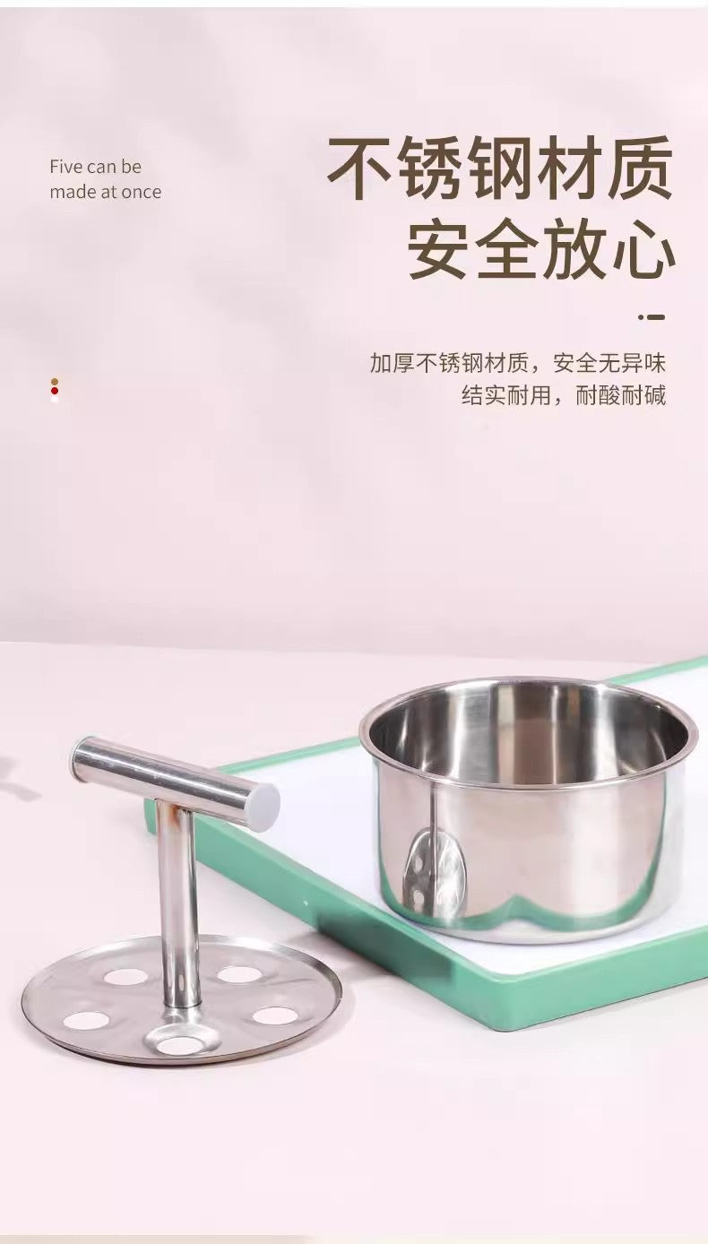Stainless Steel Press Meatball Maker Household Creative Hand-Pressed Meatball Maker Can Make at Once6个