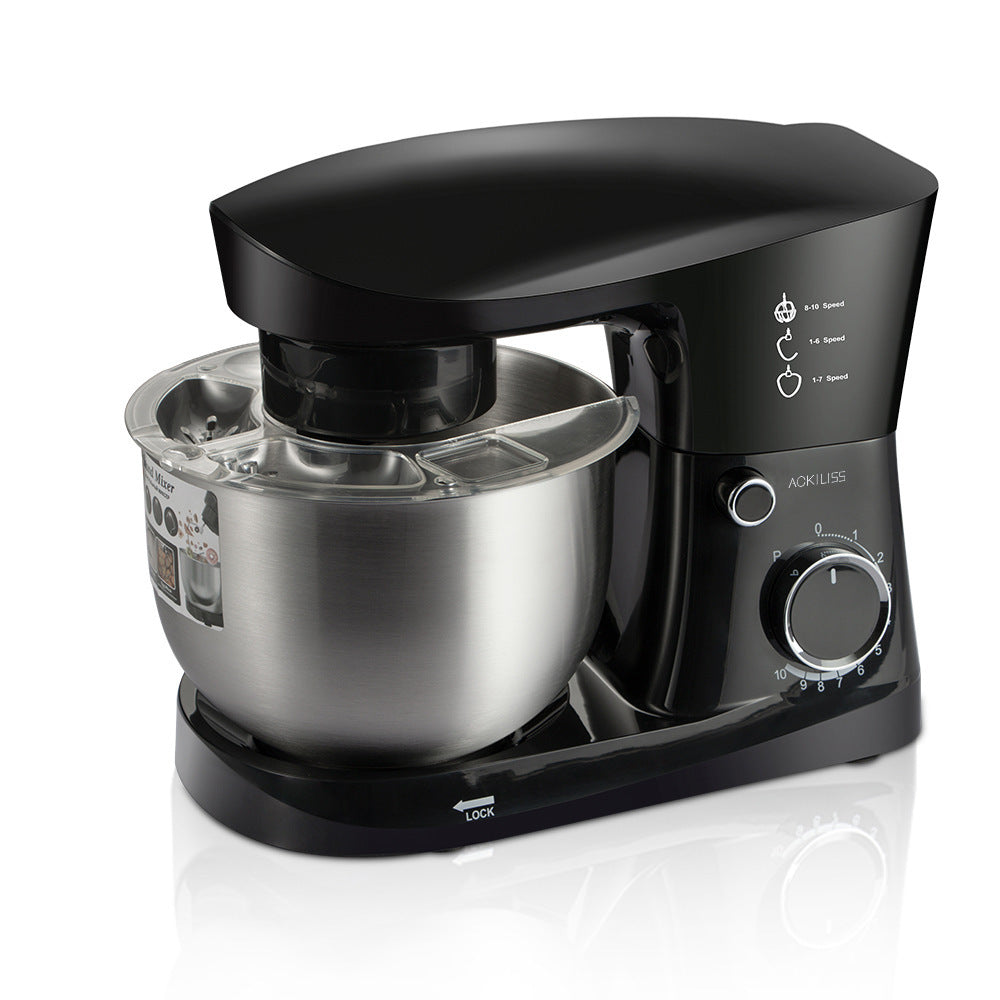 ACKILISS Cross-border Household Multi-Function4.0L Dough Mixer for Beating Egg Liquid, Kneading Dough, and Filling3Combination1Stand mixer