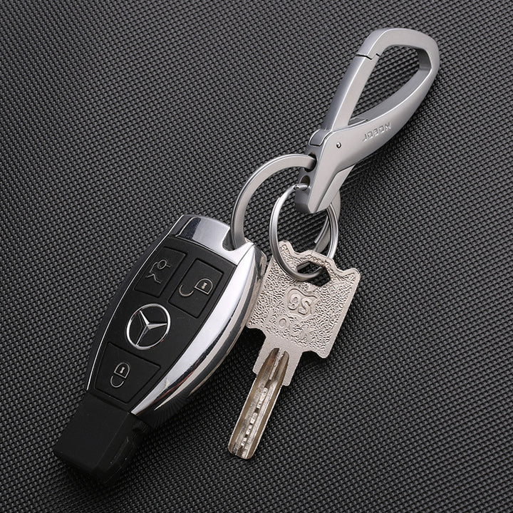 Jobon Creative Metal Keychain – Minimalist Car Key Ring