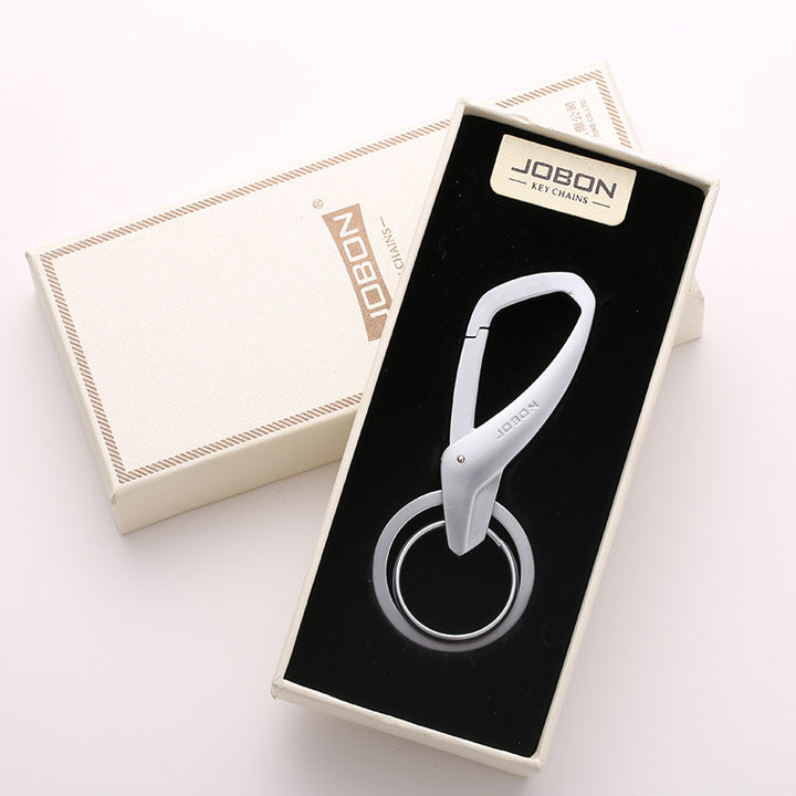 Jobon Creative Metal Keychain – Minimalist Car Key Ring