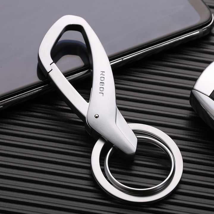 Jobon Creative Metal Keychain – Minimalist Car Key Ring