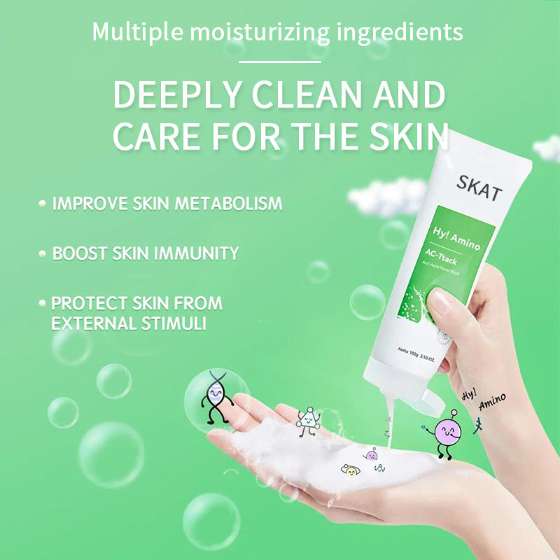 Cross-Border All-English SKAT Salicylic acid facial cleanser Salicylic Acid Facial Cleanser Wholesale