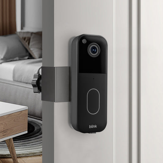 Amazon Cross-Border New Product Private Model Blink Doorbell Stand No-Drill Anti-Theft Fixed Door Clip with Plastic Backing Plate