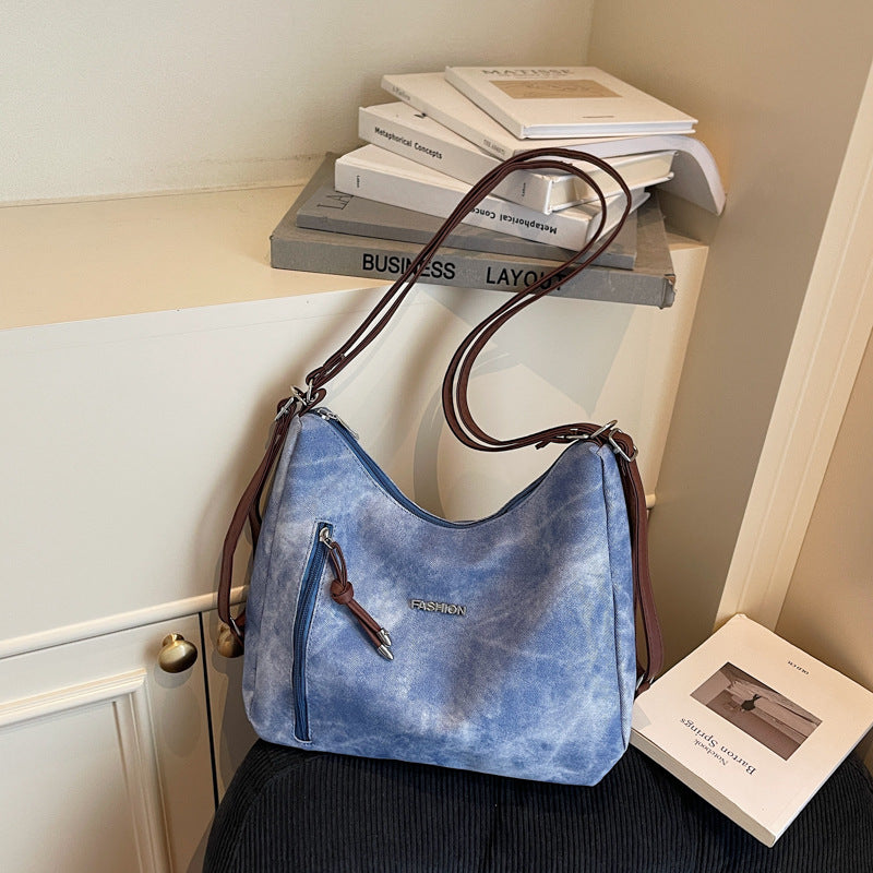 Melard Women's Bag2025New Crossbody Bag Winter Versatile High-End Feel Shoulder Bag Large Capacity Tote Bag