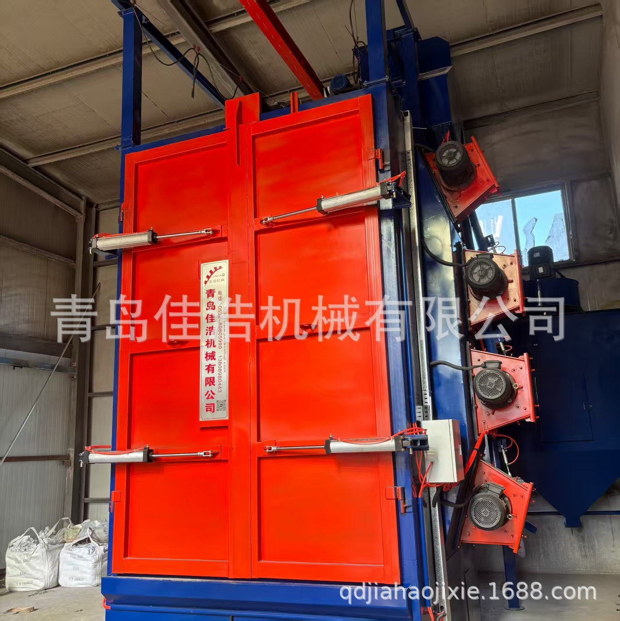 Hook Type Shot Blasting Machine Forged Parts Castings Hook Type Shot Blasting Machine Special Shot Blasting Machine For Steel Structure Parts