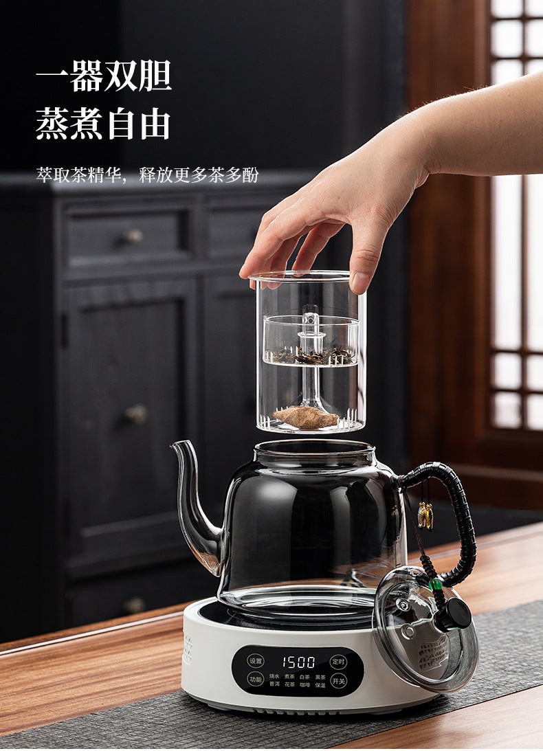 High Borosilicate Glass Teapot Thickened Heat-Resistant Electric Ceramic Stove Large Capacity Tea Set Tea Brewing Pot Single Pot Manufacturer