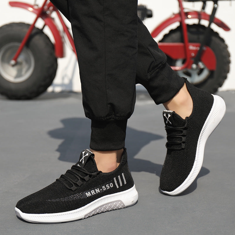 Men's Sneakers2024Spring New Trendy Casual Shoes Running Shoes Couple Shoes Mesh Flyknit Shoes Export