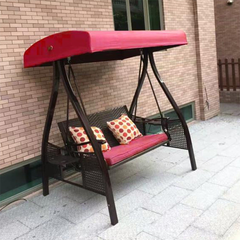 户外秋千摇椅庭院铝合金休闲别墅花园防水吊椅吊蓝阳台室外荡秋千