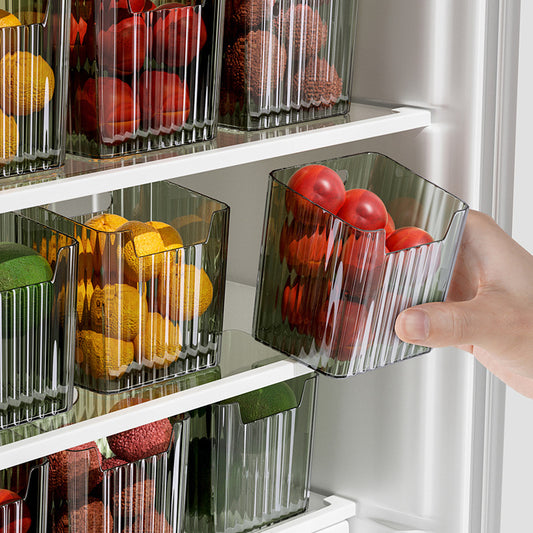 Refrigerator Side Door Storage Box Kitchen Storage Box Packing Organizer Box Food Grade Ginger Garlic Sundries Storage Storage Box