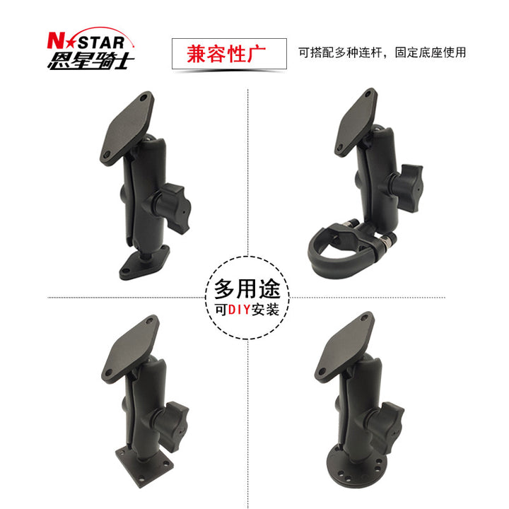 Diamond Ball Head Motorcycle Phone Bracket – Universal Navigation Fixed Mount