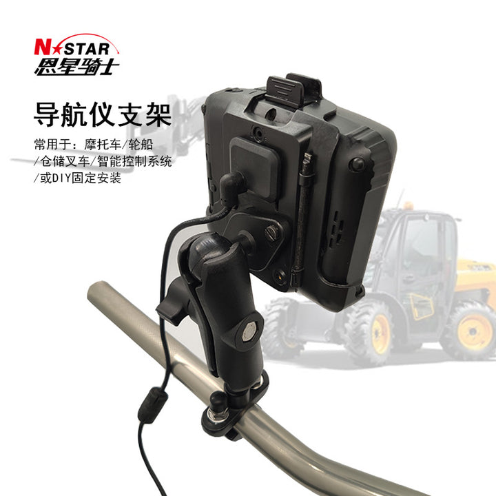 Diamond Ball Head Motorcycle Phone Bracket – Universal Navigation Fixed Mount