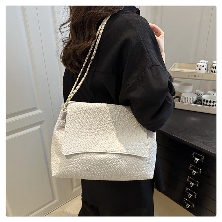 Korean Style ins Chain Bag Versatile Simple Large Capacity Shoulder Bag New Large Underarm Bag Commuter Bag