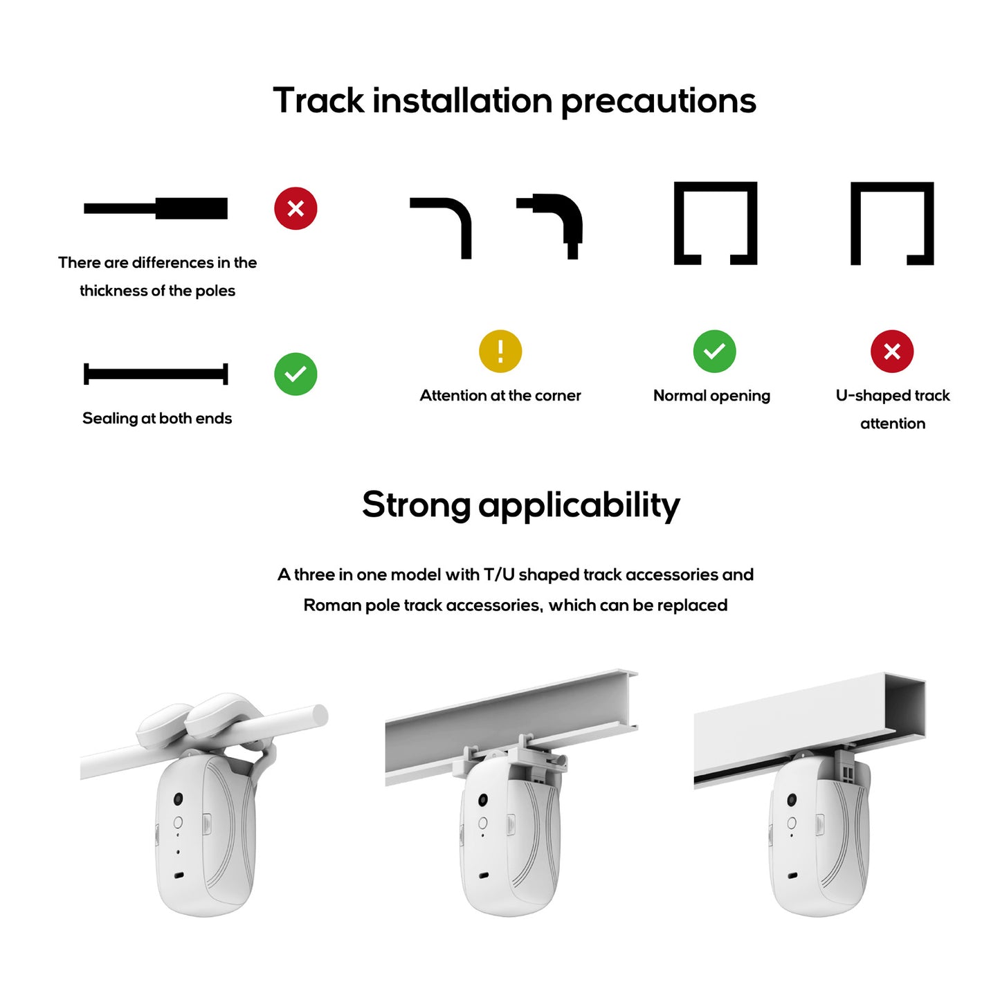 Electric Curtain Motor Smart Home Curtain Assistant Tuya Mobile Remote Control Automatic Smart Curtain Companion