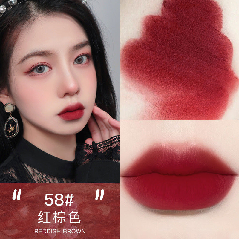 NOVO Little Mushroom Milk Jar Lip Mud Lip Jelly Velvet Matte Waterproof Lipstick Not Easy To Fade Non-stick Cup Lipstick Makeup