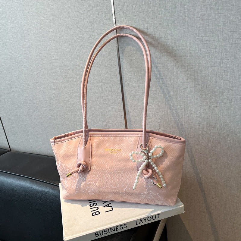High-end stylish large-capacity women's bag2025New Spring and Summer Niche Single Shoulder Underarm Bag for Work and Commuting
