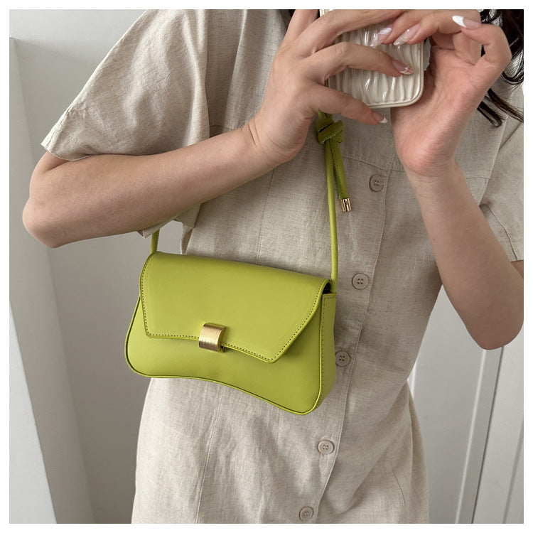 Trendy Women's Shoulder Crossbody Bag Small Square Bag2024Spring new style simple retro hand-held underarm bag