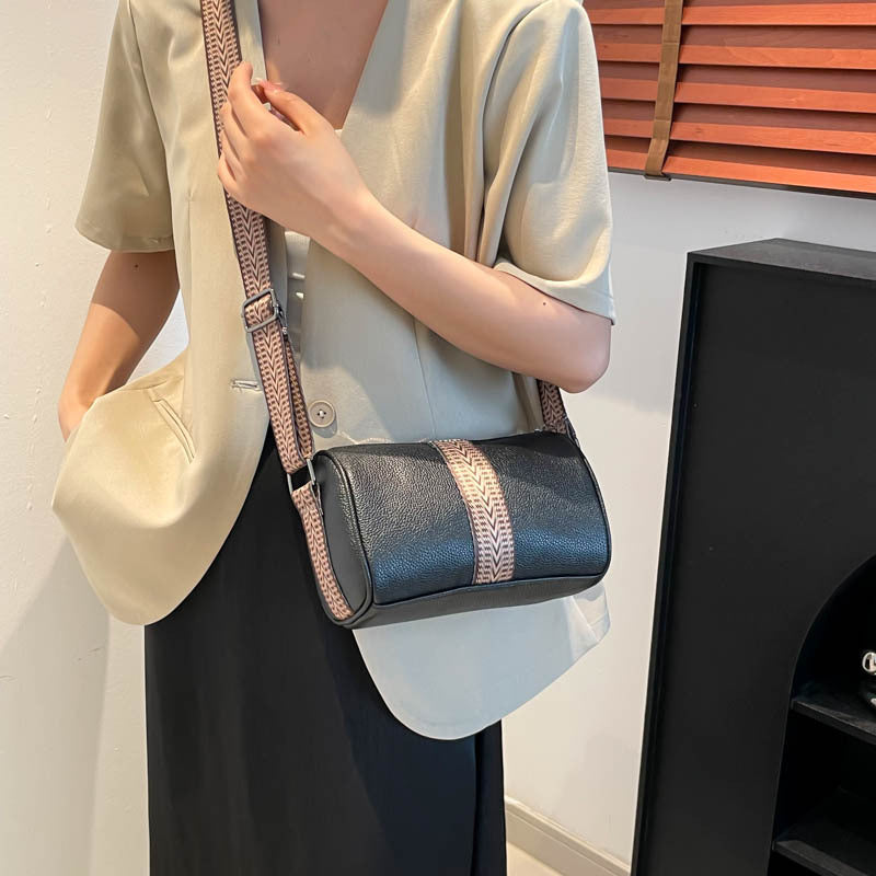 Genuine Leather Fashion Large Capacity Women's Bag2023New Top Layer Cowhide European and American Retro Casual Bag Trendy Single Shoulder Crossbody Bag