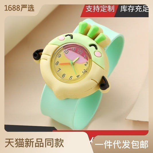 A08712-2Children's Watch Green Fashion Various Styles Quartz Watch Boys Girls Cartoon Pat Pat Pat Pat
