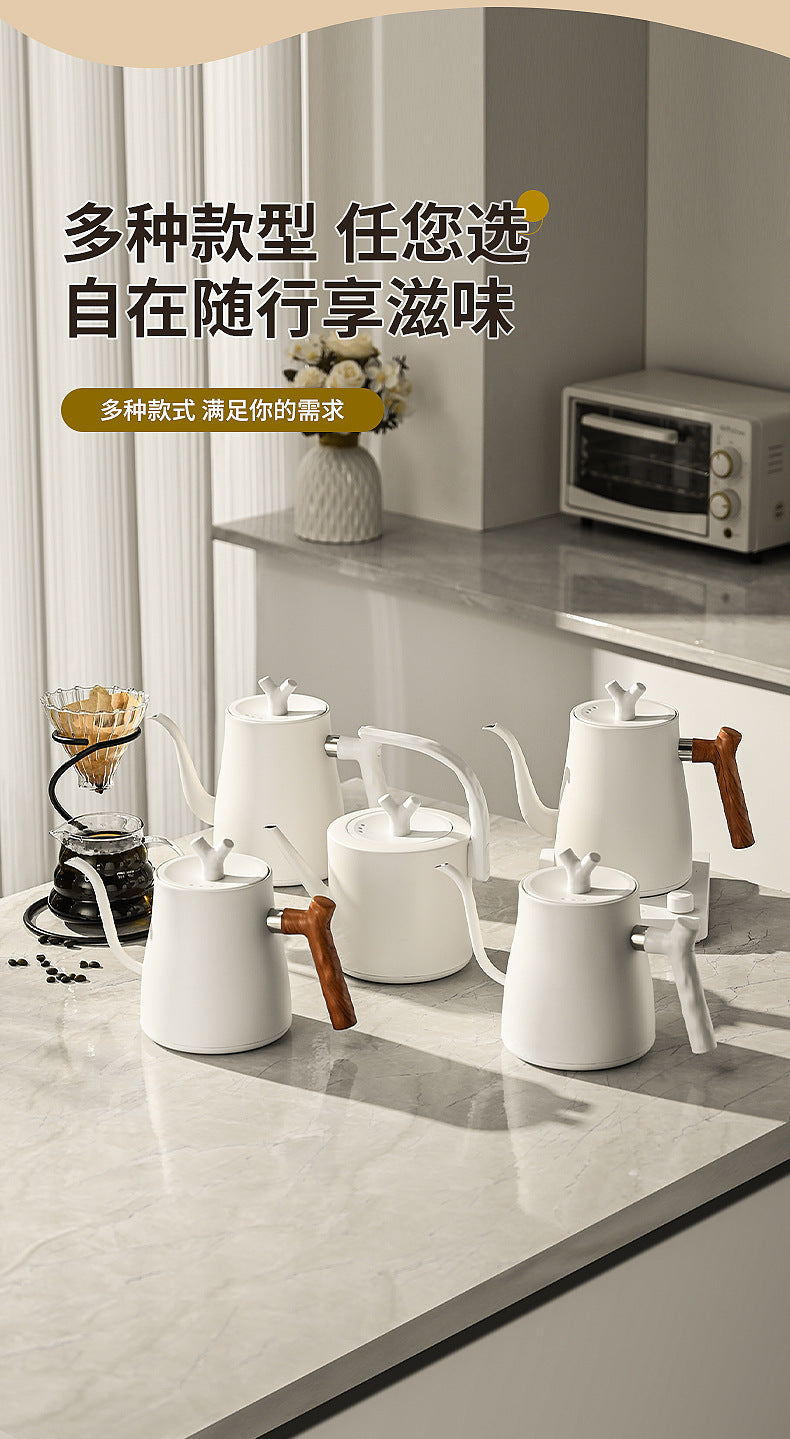 Cross-border Infinite Knob Temperature Control Pour-over Coffee Pot304Stainless Steel Electric Kettle Electric Kettle