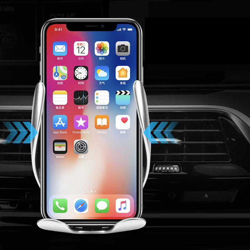 10W S5 Qi Wireless Car Charger – Fast Charging Phone Mount for All Qi-Enabled Devices