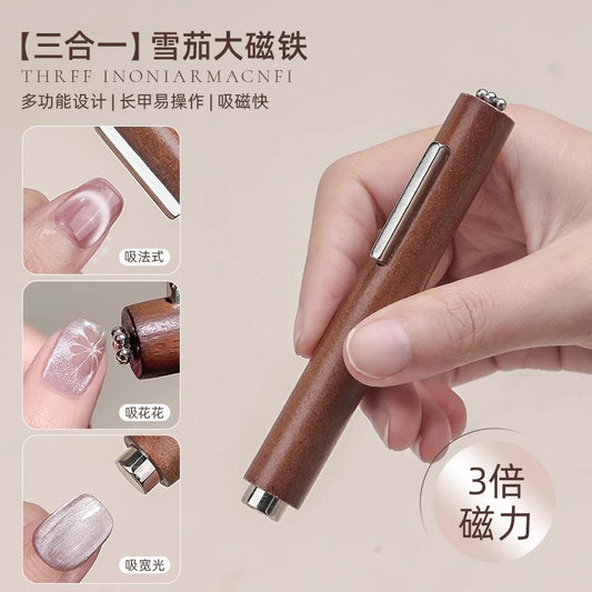 Cigar Large Magnet 3-in-1 Nail Art Cat Eye Strong Large Thick Magnet Large Cylinder Super Strong Magnetic Tool