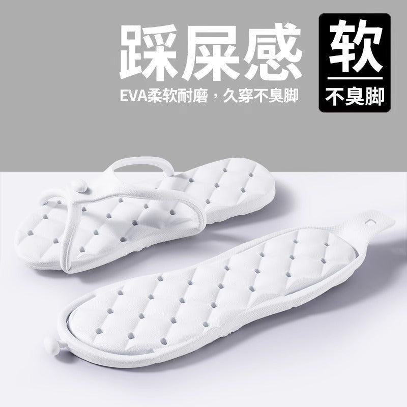 Foldable Slippers Summer Travel Portable Outdoor Swimming Beach Disposable Flip-Flops Hotel Travel Slippers