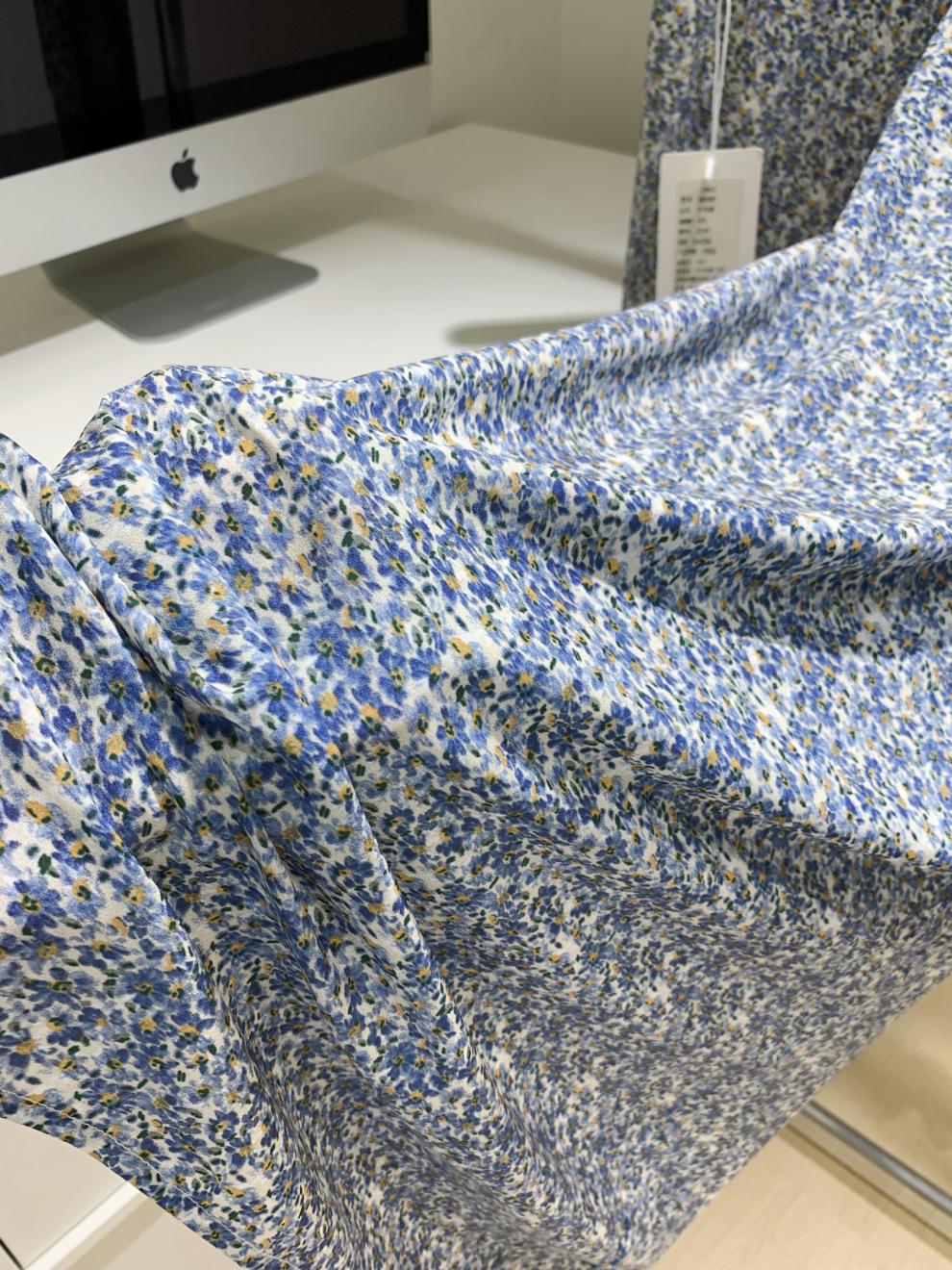 Serena2025Summer New Elegant Versatile Floral Half Skirt