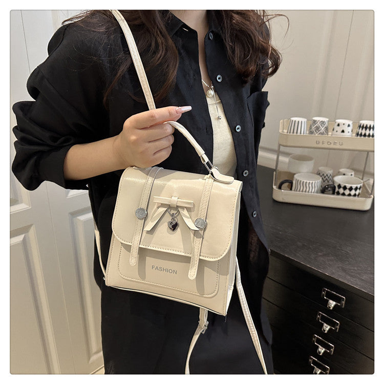 Single Shoulder Double Shoulder Women's Bag2025New Fashionable Girly Casual Multi-use Small Square Bag Spring Summer Hot-selling Women's Bag