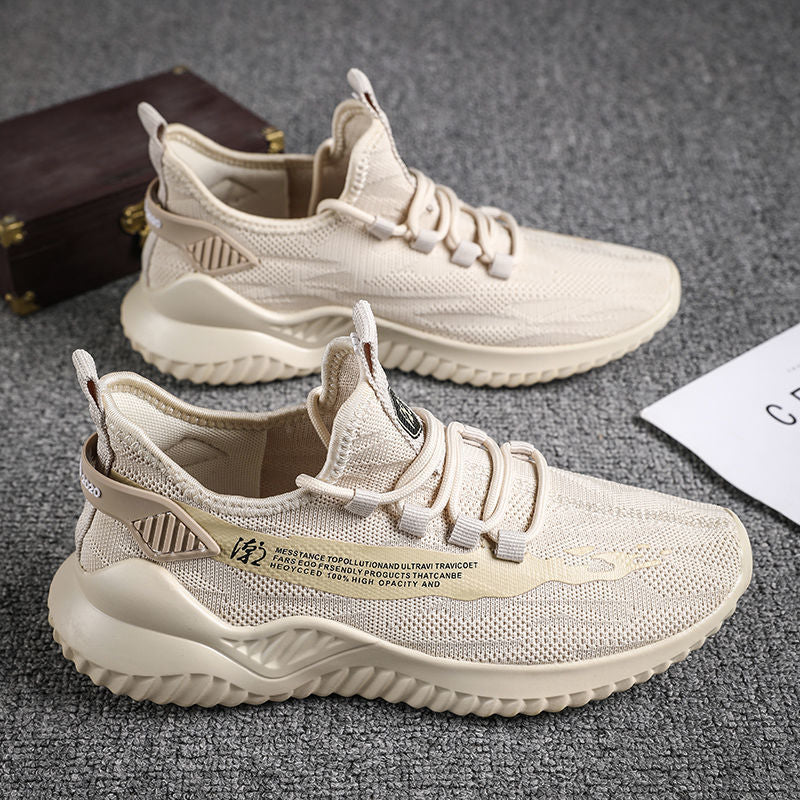 Men's Sneakers2024Spring New Trendy Casual Shoes Running Shoes Couple Shoes Mesh Flyknit Shoes Export