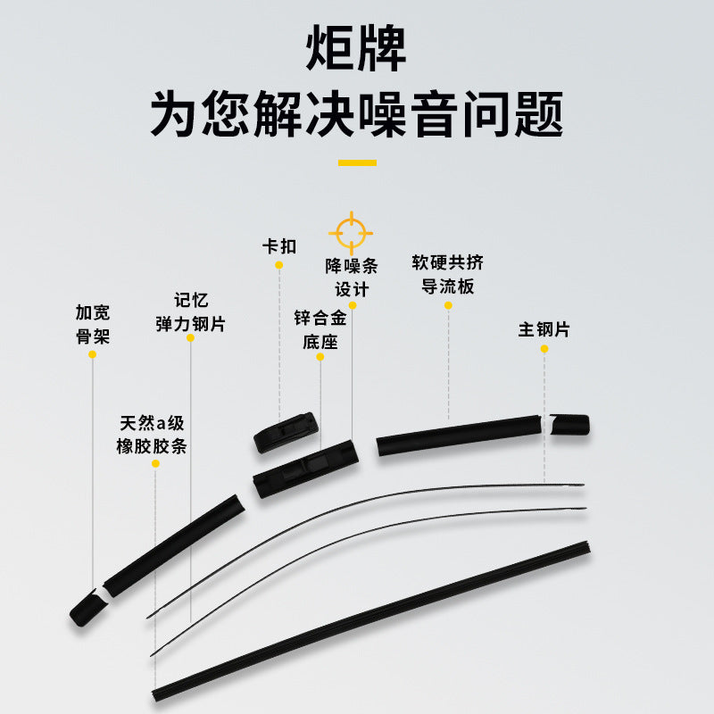 wiper无骨多功能雨刮器片批发汽车通用U型雨刷器片批发雨刮器条