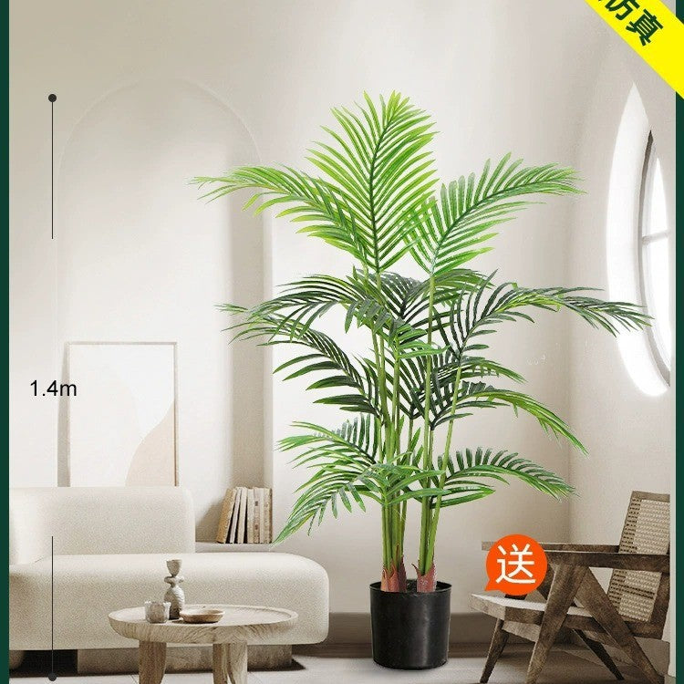 Artificial Green Plant High-End Light Luxury Anthurium Floor Potted Fake Flower Tree Indoor Living Room Bionic Plant Decorative Ornament