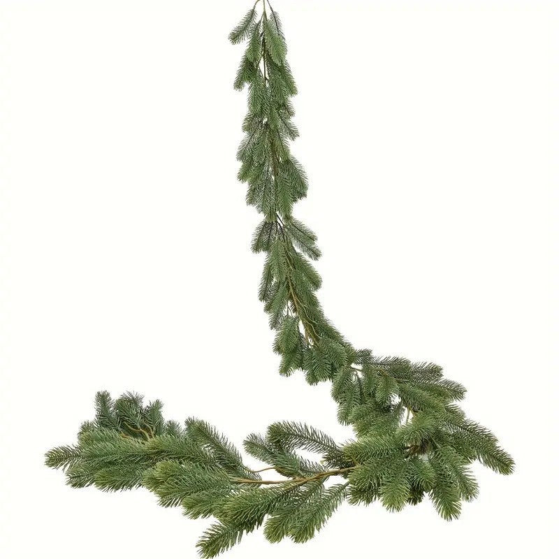Artificial Pine and Cypress Wreath PE Encrypted Christmas Vine Artificial Christmas Tree Vine Leaves Pine Needles Door Hanging Christmas Decorations