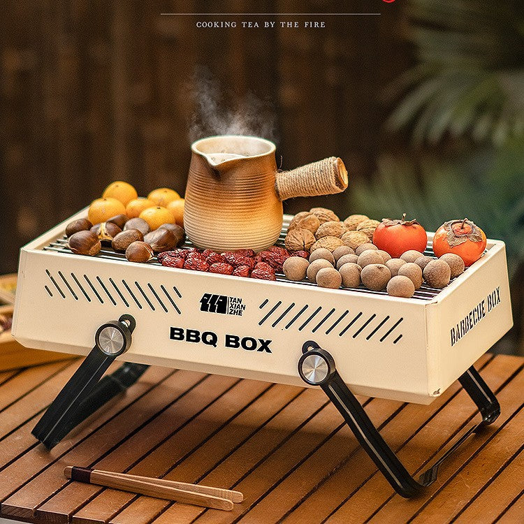 Tea Brewing Stove Set with Grill for Home and Outdoor Use, Suitable for Brewing Milk Tea and Teapots