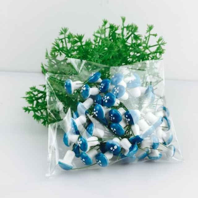 Simulation Plant 60A pack of colorful small mushrooms Special Offer Foam Mushroom Micro Landscape Potted Plant Accessories Ornaments
