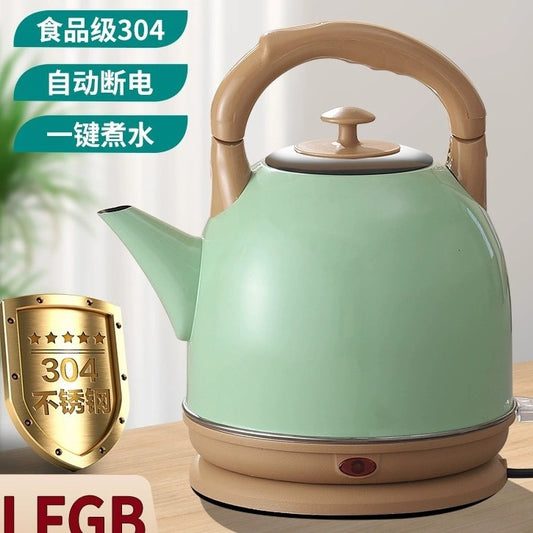 Internet Celebrity Food-Grade Electric Kettle for Home Kitchen Living Room Stainless Steel Water Boiler Multi-Color Large Capacity Water Kettle