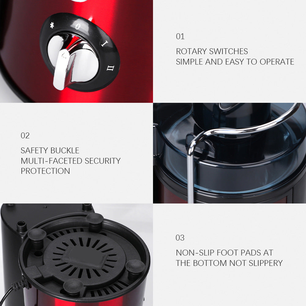 American Standard110V European Standard Cross-Border Household Pulp Separator Electric Fully Automatic Fruit Juicer Original Juice Machine Juice Extractor