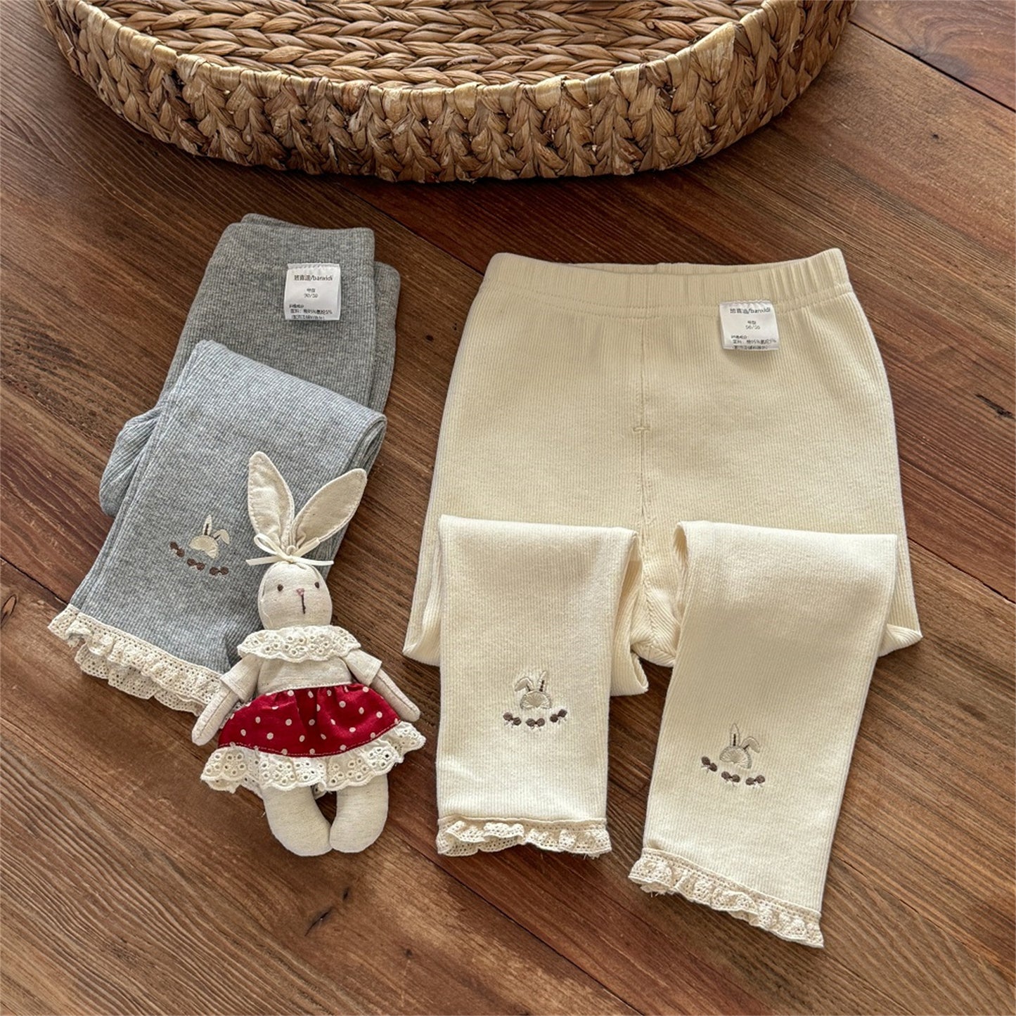 Sweet Little Girl Spring and Autumn Leggings New Style for Girls Baby Autumn Style Toddler Outerwear Children's Clothing Autumn Pants