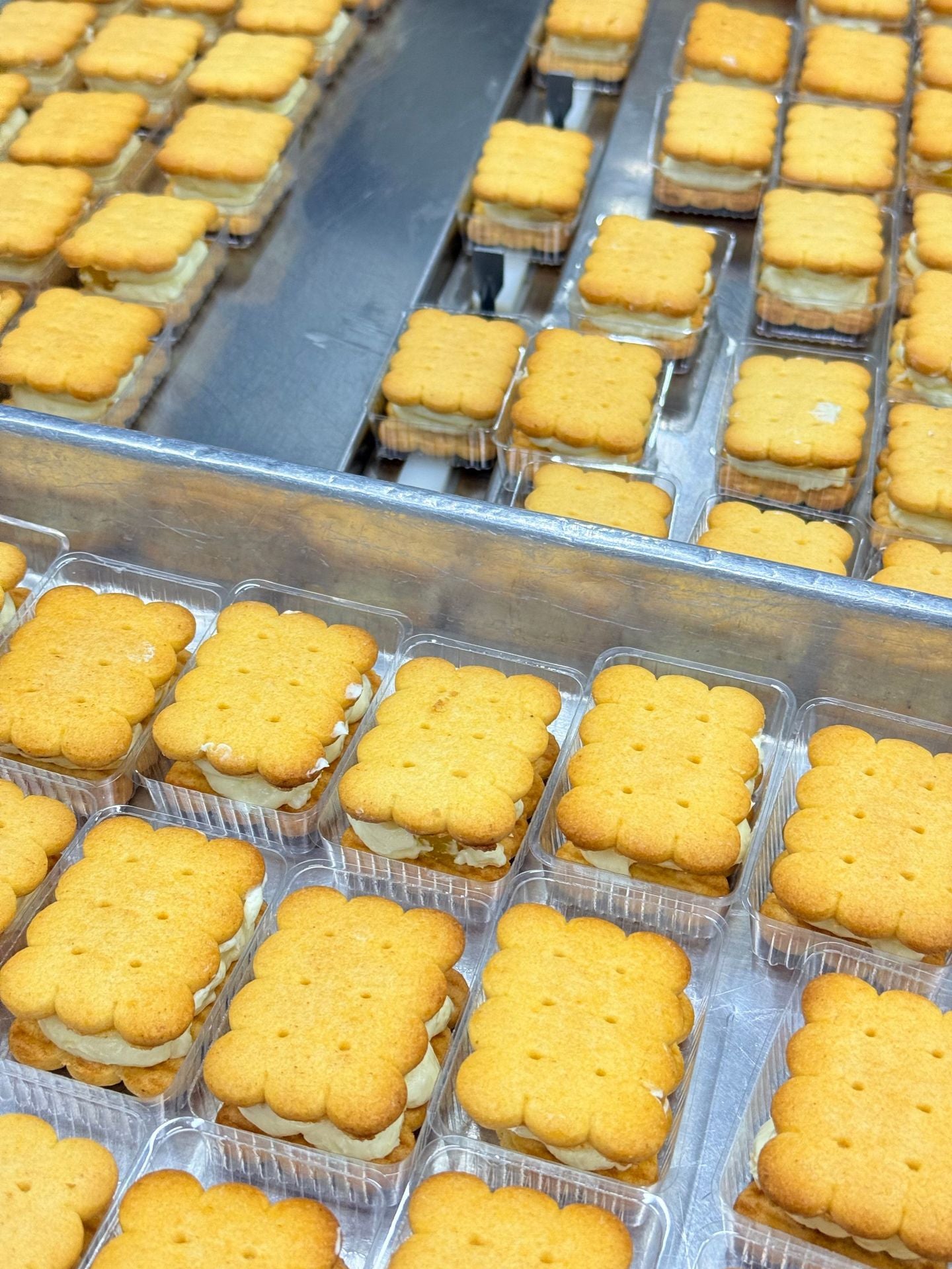 Frozen Chewy Butter Sandwich Cookies Matcha Chocolate Multi-flavor Ice Cream Texture Cake Snacks Factory