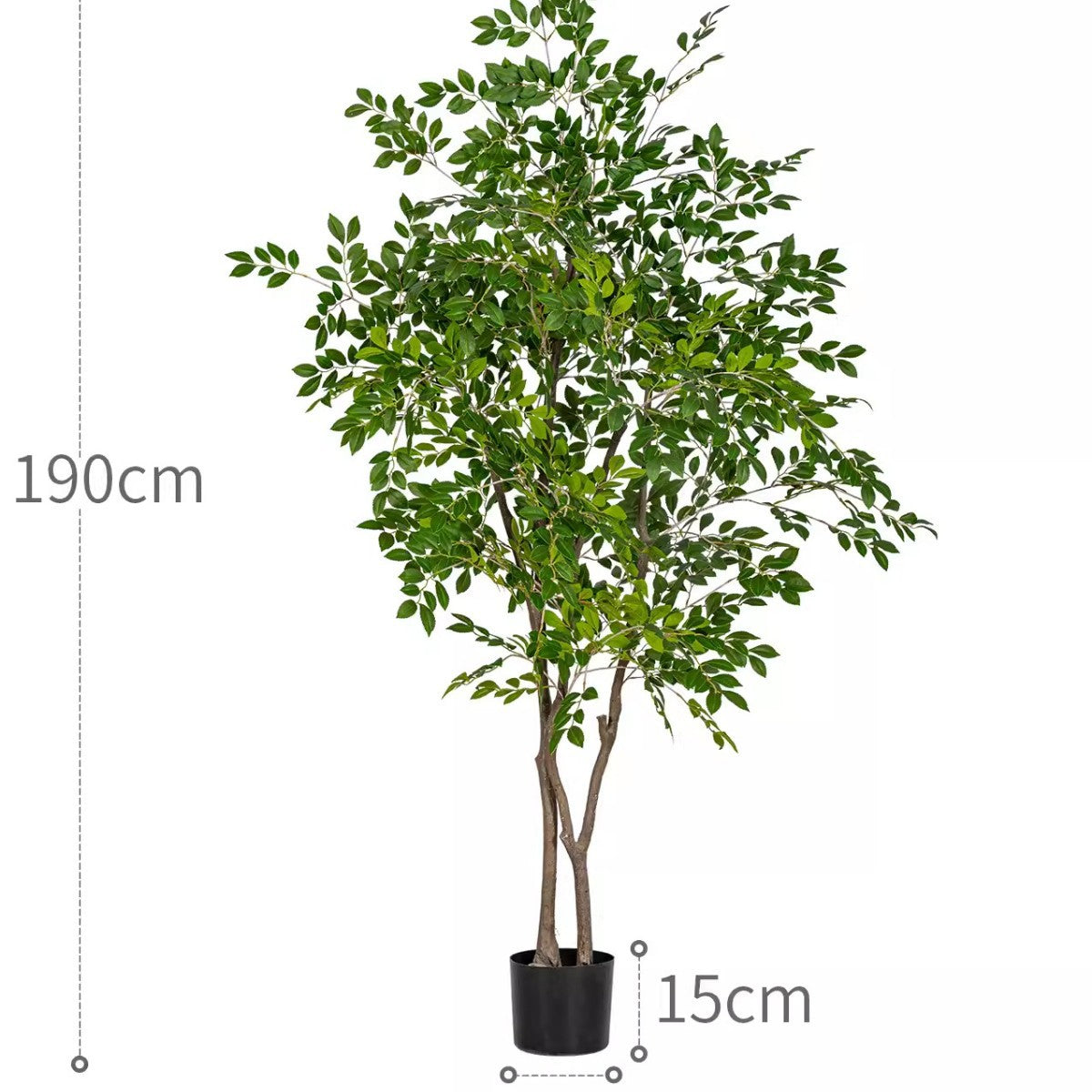 High-End Artificial Green Plant Elm Money Tree Banyan Tree Large Floor Plant Indoor Living Room Atmosphere Fake Tree Landscaping Decoration